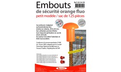 EMBOUTS DE SECURITE FLUORANGE/125
