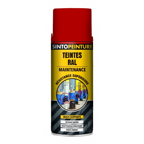 PEINTURE DE MAINTENANCE ROUGE FEU BRILLANT RAL 3000