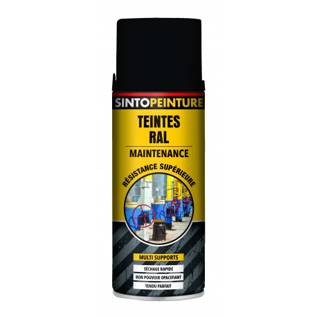 PEINTURE DE MAINTENANCE NOIR BRILLANT RAL 9005