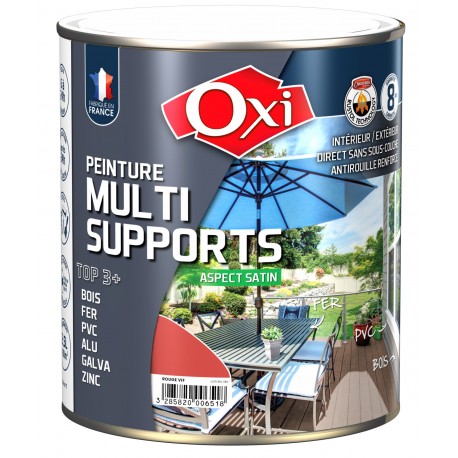 Peinture Multi-supports TOP3+ Rouge vif 2.5 L