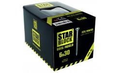 Vis bois et agglomérés - 6x30 - TX - boite de 250 STARBLOCK