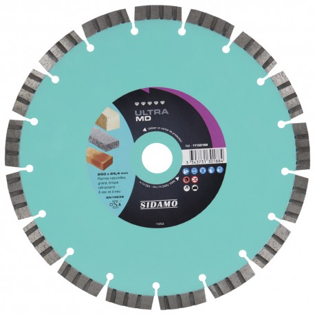 DISQUE DIAMANT ULTRA MD D. 250 x 25,4 x h 12