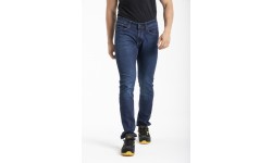 Jeans de travail coupe droite ajustée denim stretch WORK0 stone brossé T.50