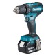 Perceuse visseuse 18 V Li-Ion 5 Ah BL1850B13 mm (coffret alu + kit d'accessoires)