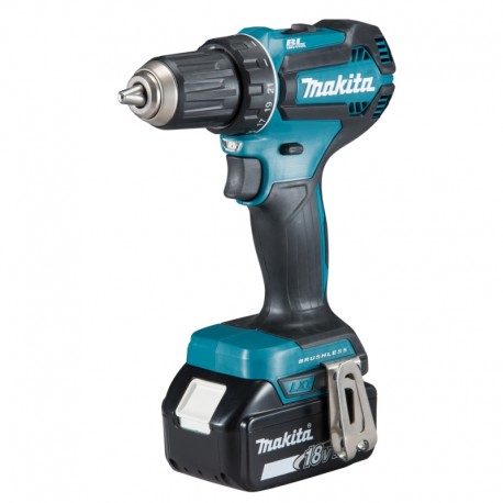 Perceuse visseuse 18 V Li-Ion 5 Ah BL1850B13 mm (coffret alu + kit d'accessoires)