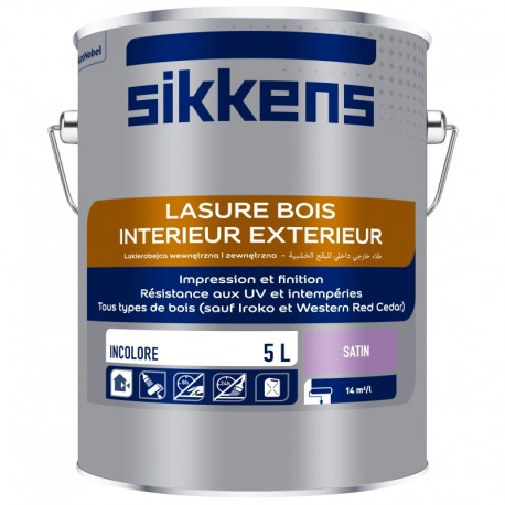 SIKKENS Lasure Intérieure-Extérieure Chêne Incolore 5 L