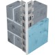 Profilé d'angle perforé en acier galvanisé avec jonc PVC standard